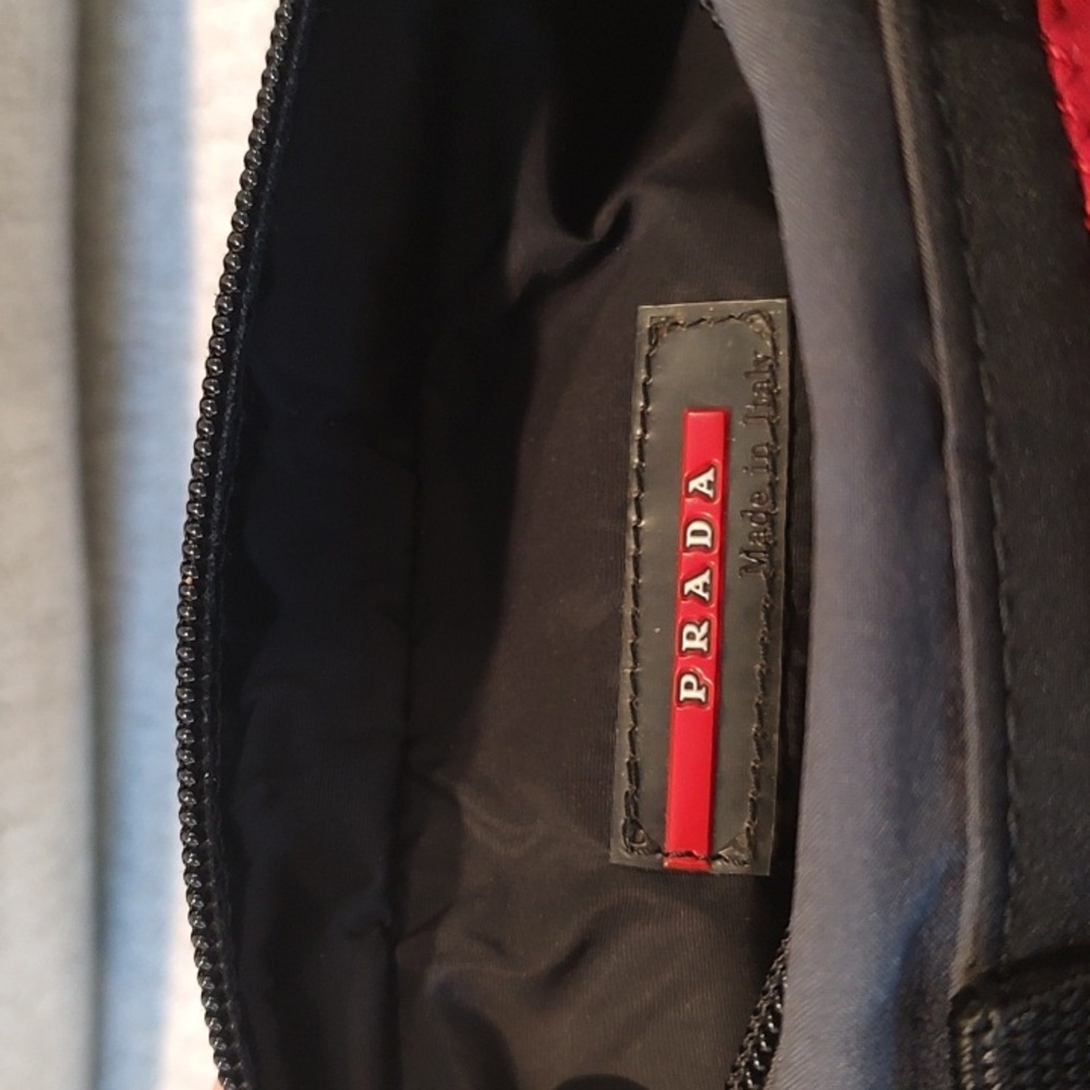 Prada Sport Mini Nylon Handbad•Used•Black/Grey/Red•Gently Used - Picture 8 of 10